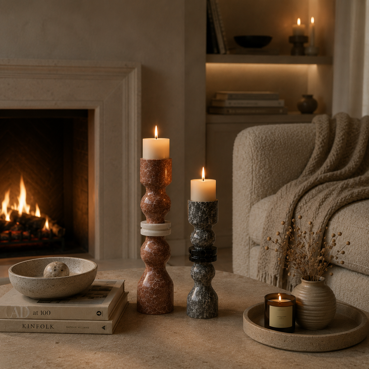 Aether Cloud Column Candle Holder