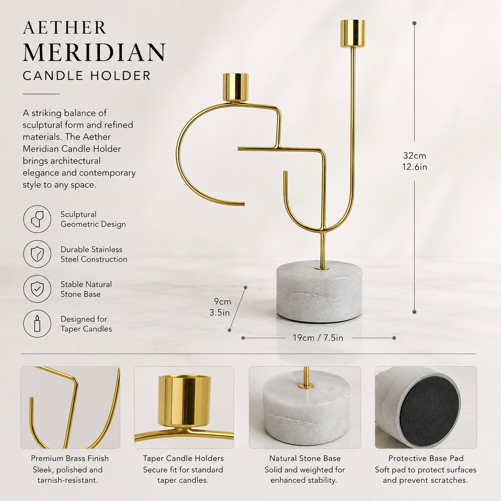 Aether Meridian Candle Holder
